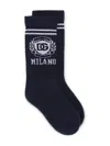 Dolce & Gabbana Dg-logo Socks In Blue
