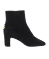 Dolce & Gabbana Suede Leather Ankle Boots In Multi