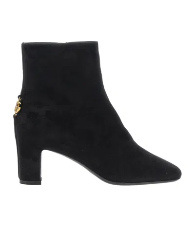 DOLCE & GABBANA DG LOGO SUEDE BOOTS