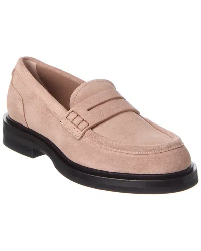 Dolce & Gabbana Dg Logo Suede Loafer In Pink