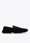 Dolce & Gabbana Dolce&gabbana Black Suede Loafer In Black