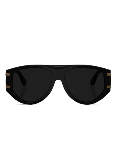 Dolce & Gabbana Dg Logo Sunglasses In Black