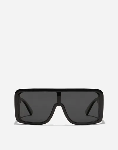 Dolce & Gabbana Dg Logo Sunglasses In Black