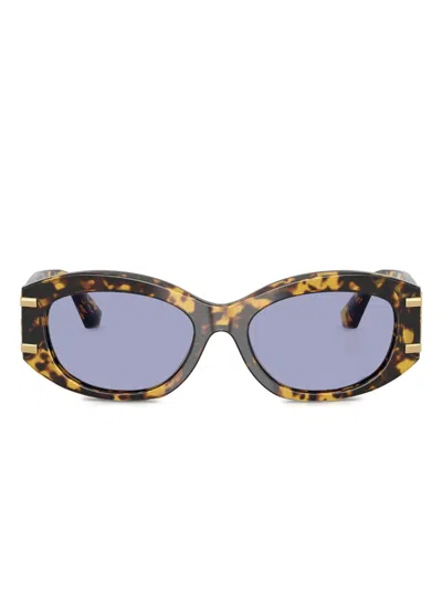 Dolce & Gabbana Dg Logo Sunglasses In Yellow