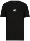 Dolce & Gabbana Jersey T-shirt With Dg Logo Embroidery In Black