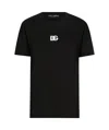 Dolce & Gabbana Jersey T-shirt With Dg Logo Embroidery In Black