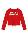 Dolce & Gabbana Dg Logo T-shirt In Red