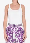 Dolce & Gabbana Dg Tank Top In White