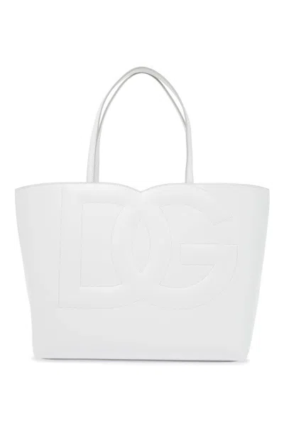 Dolce & Gabbana Dg Logo Tote Bag In White