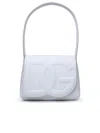 DOLCE & GABBANA 'DG LOGO' WHITE SHOULDER BAG IN 3D QUILTED LOGO DETAIL IN SMOOTH LEATHER WOMAN