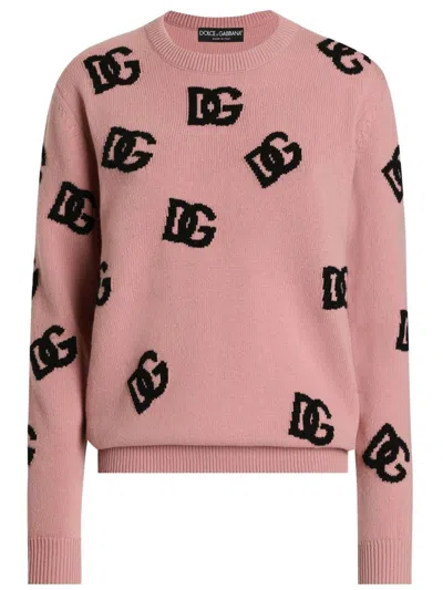 DOLCE & GABBANA DG-LOGO WOOL SWEATER