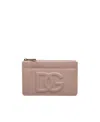 Dolce & Gabbana Dg Logo Zip Purse In Nude