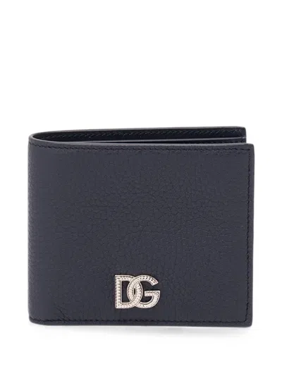 Dolce & Gabbana Dg Logo-plaque Wallet In Black