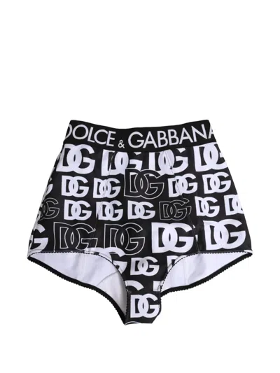 Dolce & Gabbana Dg Logo-print Briefs In 블랙