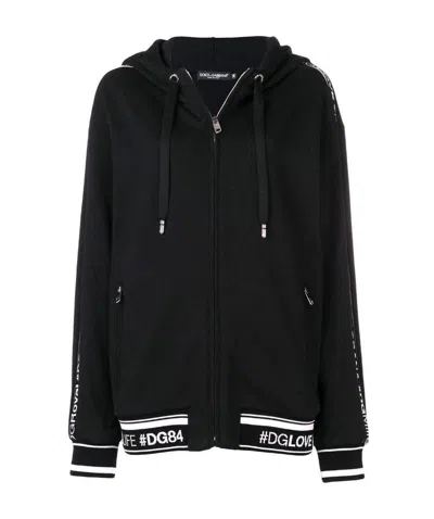 Dolce & Gabbana Dg Love Cardigan In Black