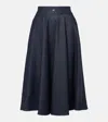 Dolce & Gabbana Dg Midi Skirt In Blue