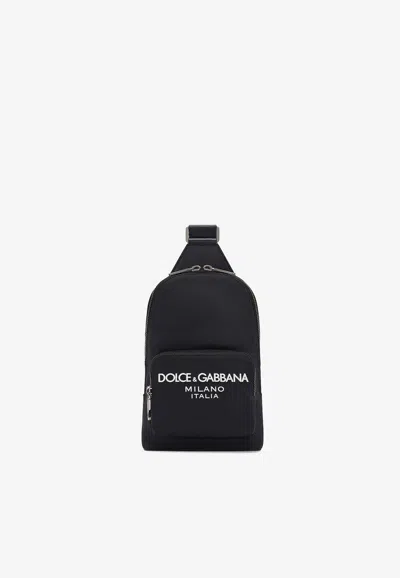 Dolce & Gabbana Dg Milano Crossbody Backpack In Black