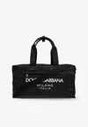 Dolce & Gabbana Dg Milano Logo Duffel Bag In Black