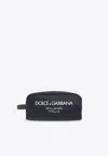Dolce & Gabbana Dg Milano Logo Pouch Bag In Navy