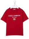 Dolce & Gabbana Dg Milano Logo-print T-shirt In Rot