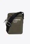 Dolce & Gabbana Logo-print Crossbody Bag In Green