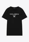 Dolce & Gabbana Jersey Round-neck T-shirt With Dg Milano Embroidery