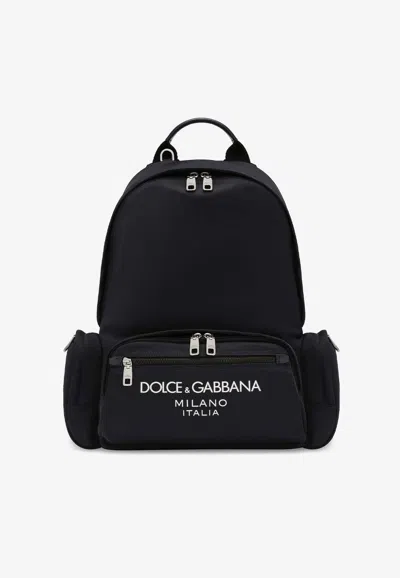 Dolce & Gabbana Dg Milano Sicilia Dna Backpack In Navy