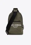 Dolce & Gabbana Dg Milano Sling Belt Bag In Green
