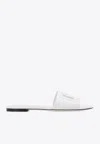 Dolce & Gabbana Leather Dg Millennials Slides In White