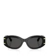 Dolce & Gabbana Womens Black Dg4502 Oval-frame Acetate Sunglasses