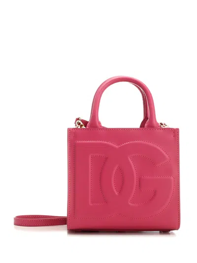 Dolce & Gabbana Dg Mini Tote In Fucsia