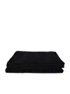 Dolce & Gabbana Black And White Beach Towel In Black