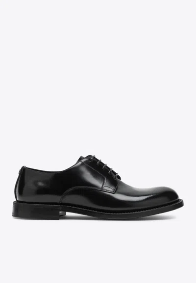 Dolce & Gabbana Leather Derby In Black