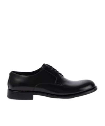 Dolce & Gabbana Dg Night Lace-up Derby Shoes In Black