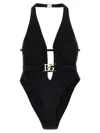 Dolce & Gabbana Dg One-piece Swimsuit In Black