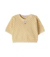 Dolce & Gabbana Cotton Pullover With Diamond Pattern In Brown