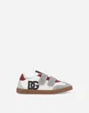 Dolce & Gabbana Dg Original Calfskin Low-top Sneakers With Dg Logo In Multicolor