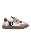 Dolce & Gabbana Leather-trimmed Sneakers In Multicolor