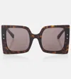 Dolce & Gabbana Dg Oversized Square Sunglasses In Brown