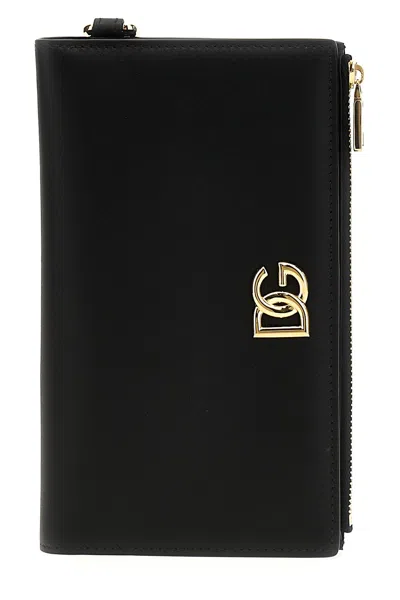 Dolce & Gabbana 'dg' Passport Holder In Black