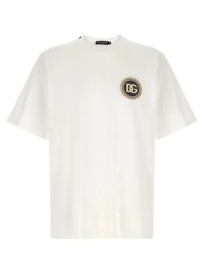 Dolce & Gabbana Dg Patch T-shirt In White
