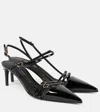 Dolce & Gabbana Dg Patent Leather Slingback Pumps In Black