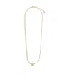 Dolce & Gabbana Dg-pendant Faux-pearl Necklace In Yellow