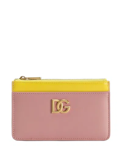 Dolce & Gabbana Kartenetui Mit Dg-schild In Rosa