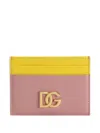 Dolce & Gabbana Kartenetui Mit Dg-schild In Rosa