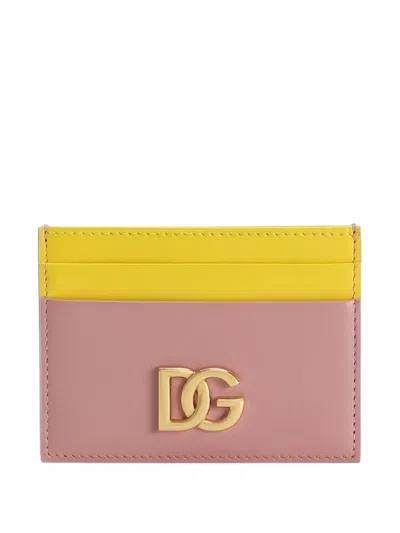 Dolce & Gabbana Kartenetui Mit Dg-schild In Rosa