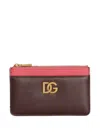 Dolce & Gabbana Kartenetui Mit Dg-schild In Rot