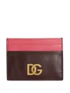 Dolce & Gabbana Kartenetui Mit Dg-schild In Rot