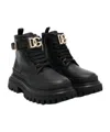 DOLCE & GABBANA DG PLAQUE COMBAT BOOTS