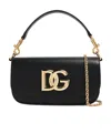 Dolce & Gabbana Dg-plaque Cross Body Bag In Black